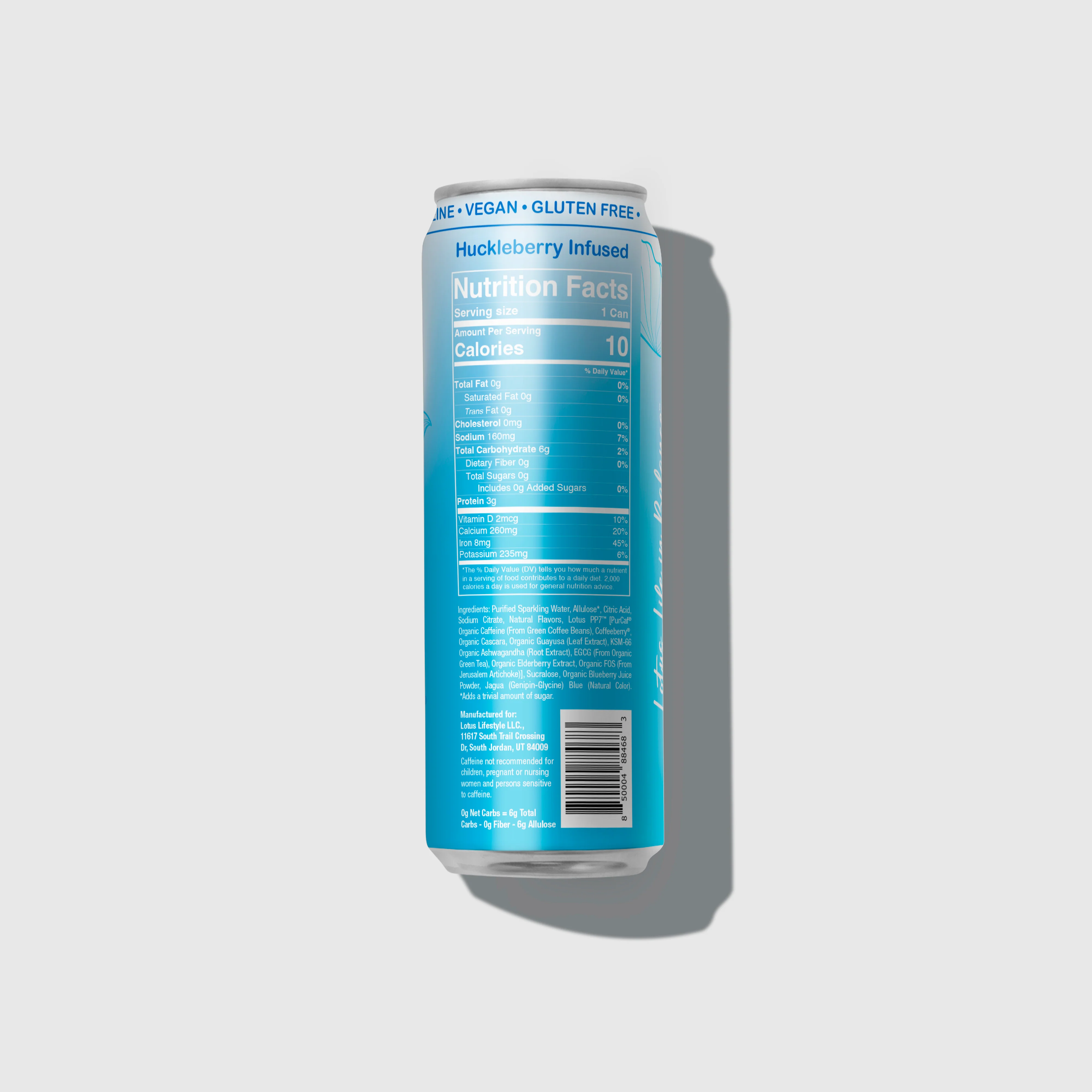 Blue SF Huckleberry Lotus Can | Cozy Coffee Station
